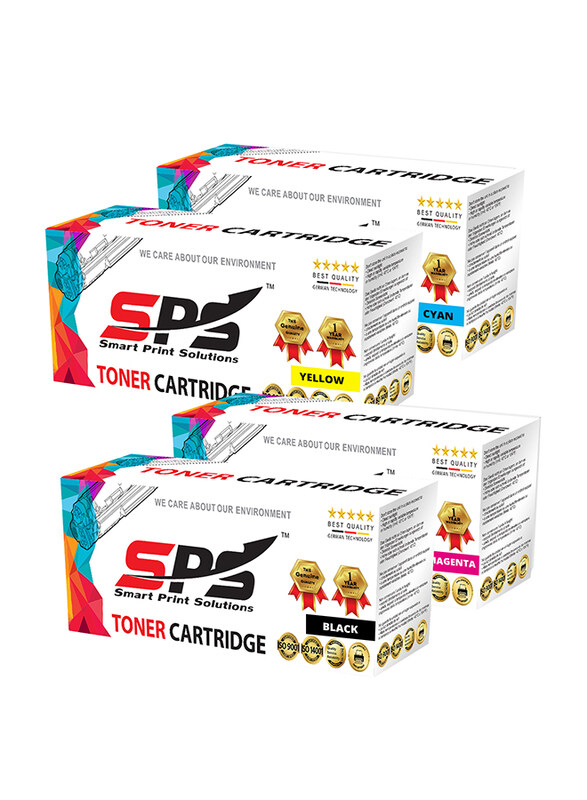 

HP Smart Print Solutions C 9730 9731 9732 9733 A 645 A EP 86 Black and Tri-Color Compatible Toner Cartridge, 4-Pieces