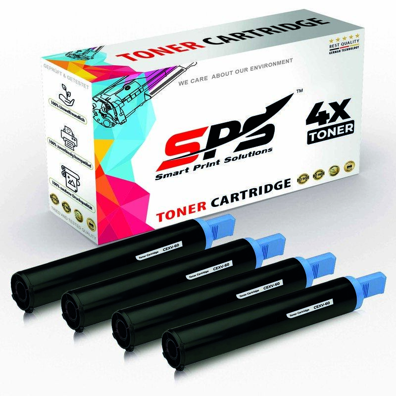 

SPS Compatible Toner Cartridges for Canon - C-EXV60 - 4x Black - 10,500 Pages