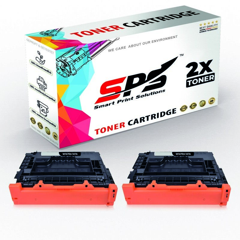 

SPS Compatible Toner Cartridges for HP - W1470A 147A - 2x Black - 10,500 Pages