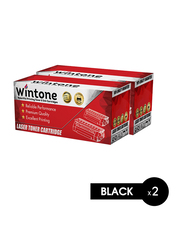 Wintone Brother TN2220 450 Black Laser Toner Cartridge Set, 2 Pieces