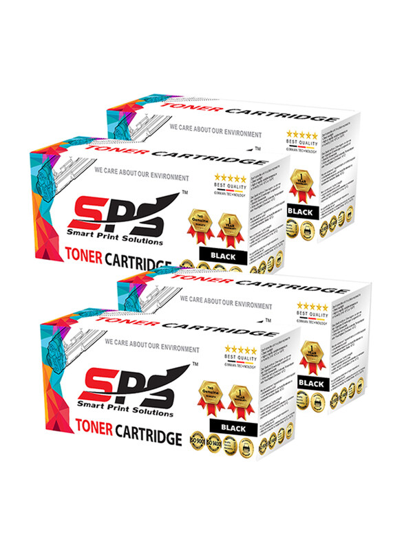 

HP Smart Print Solutions CF280A Black Laser Toner Cartridge, 4-Pieces