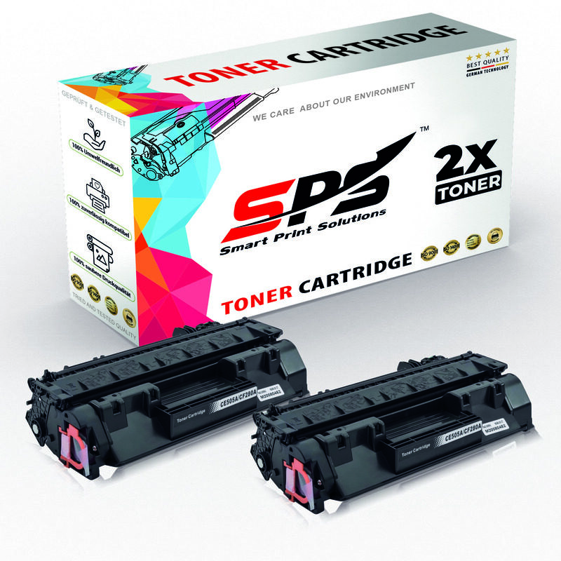 

SPS Compatible Toner Cartridges for HP - CE505A 05A - 2x Black - 2,300 Pages