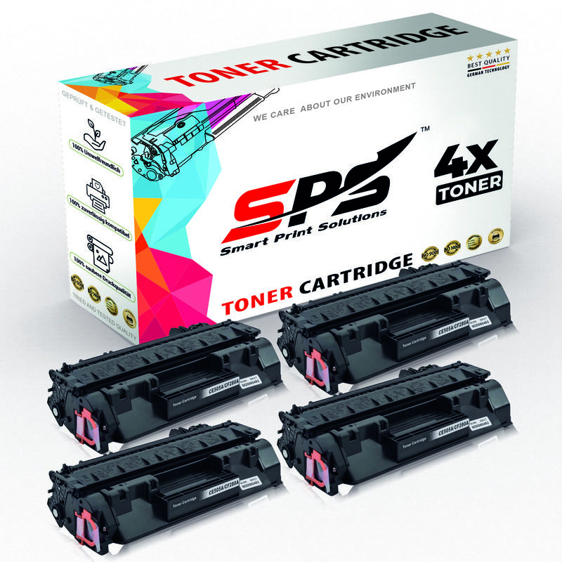 

SPS Compatible Toner Cartridges for HP - CF280A 80A - 4x Black - 2,700 Pages
