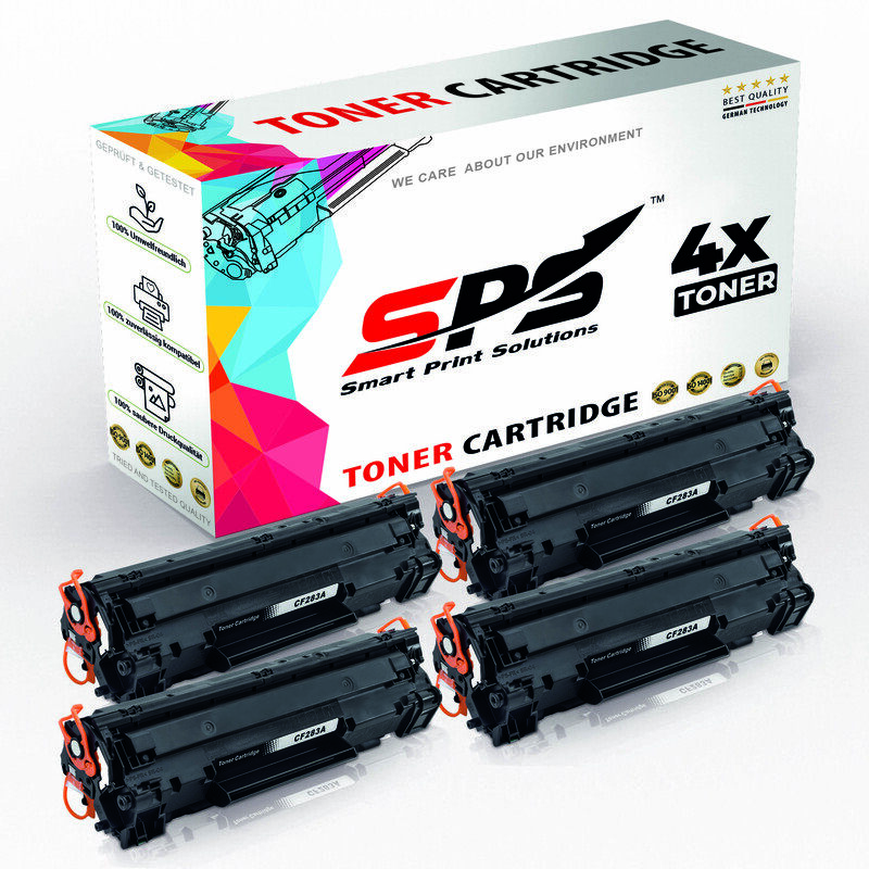

SPS Compatible Toner Cartridges for HP - CF283A 83A - 4x Black - 1,500 Pages
