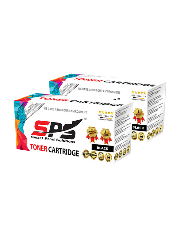 

HP Smart Print Solutions CF283X 83X CRG737 Black Laser Toner Cartridge, 2-Pieces