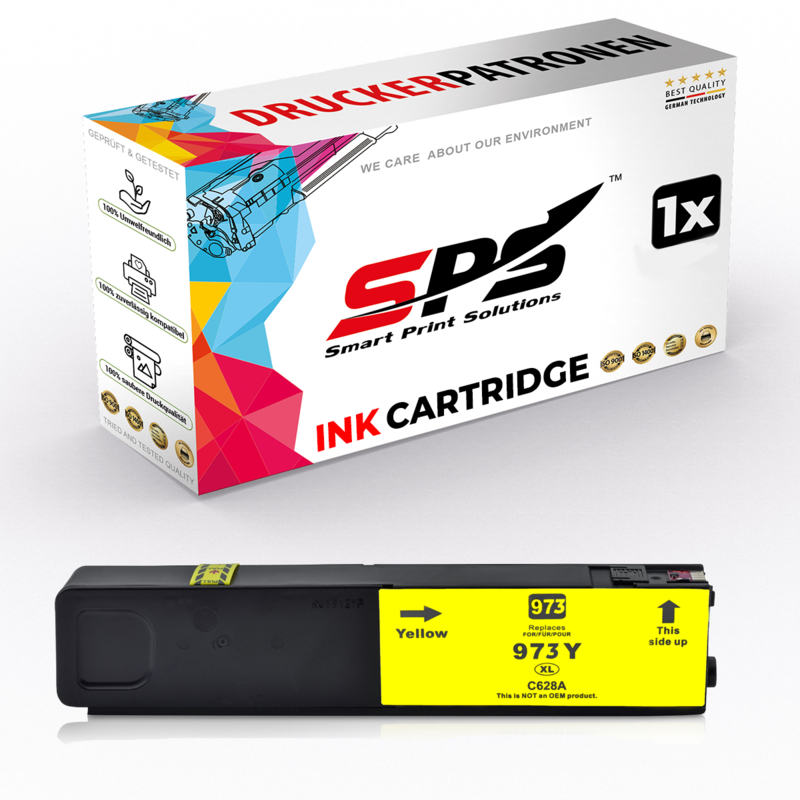 

SPS Compatible Ink Cartridges for HP - 973XL - 1x Yellow - Yield upto 3,000 Pages