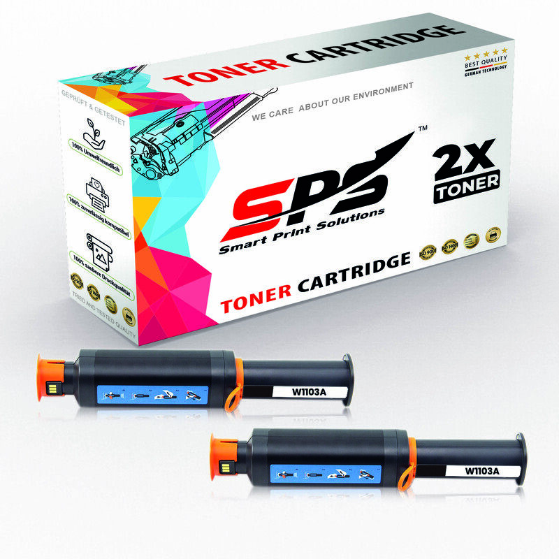

SPS Compatible Toner Cartridges for HP - W1103A 103A - 2x Black - 2,500 Pages