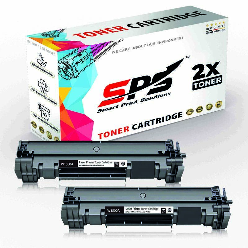 

SPS Compatible Toner Cartridges for HP - W1500A 150A - 2x Black - 975 Pages