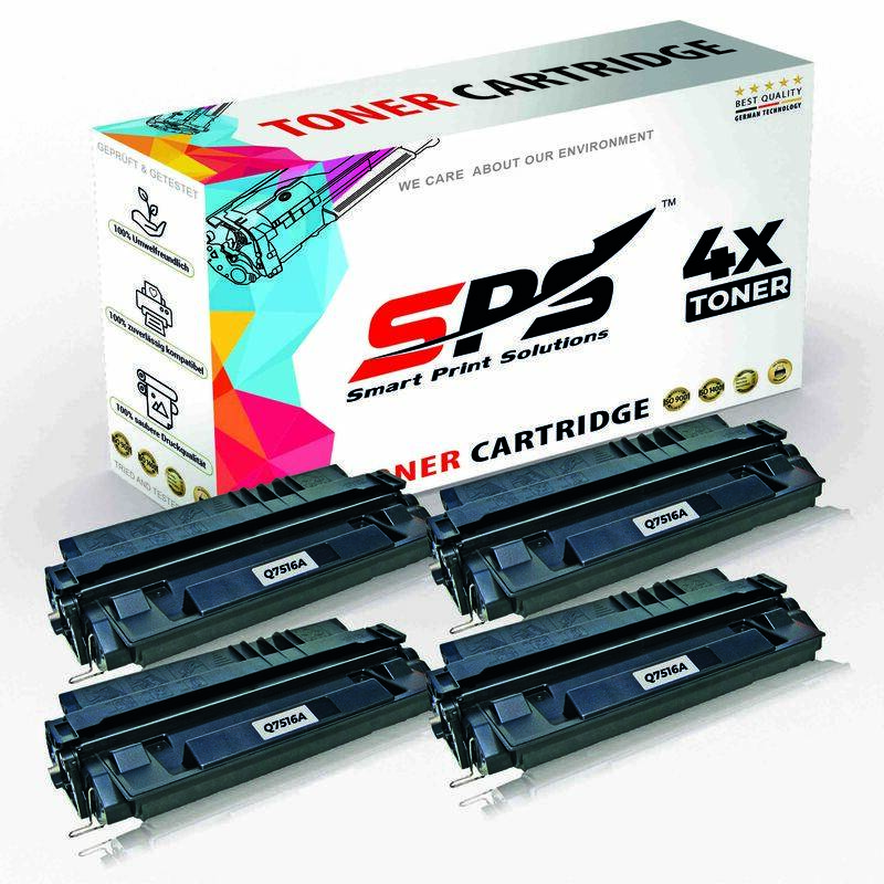 

SPS Compatible Toner Cartridges for HP - Q7516A 16A - 4x Black - 12,000 Pages