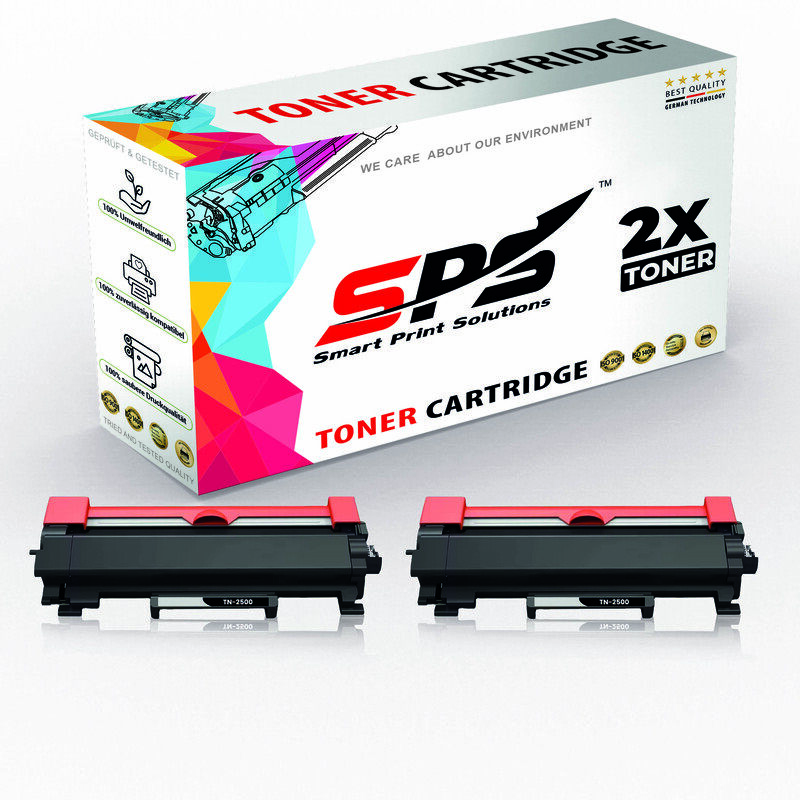 

SPS Compatible Toner Cartridges for Brother - TN-2500 - 2x Black - 1200 Pages