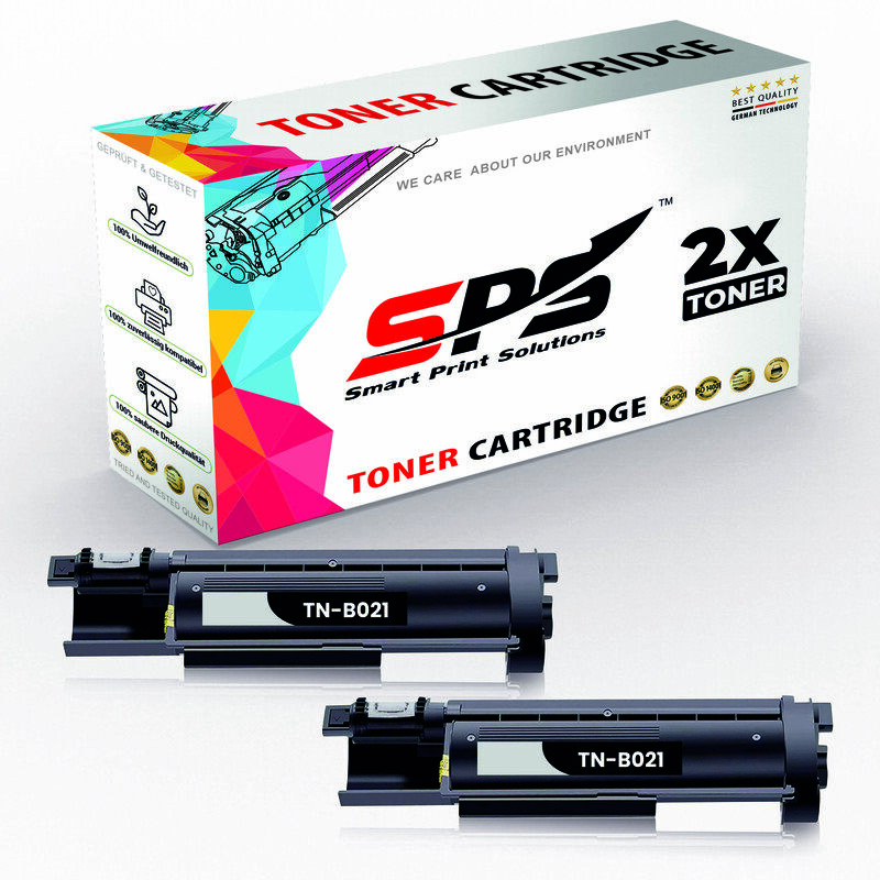 

SPS Compatible Toner Cartridges for Brother - TN-B021 - 2x Black - 2,600 Pages