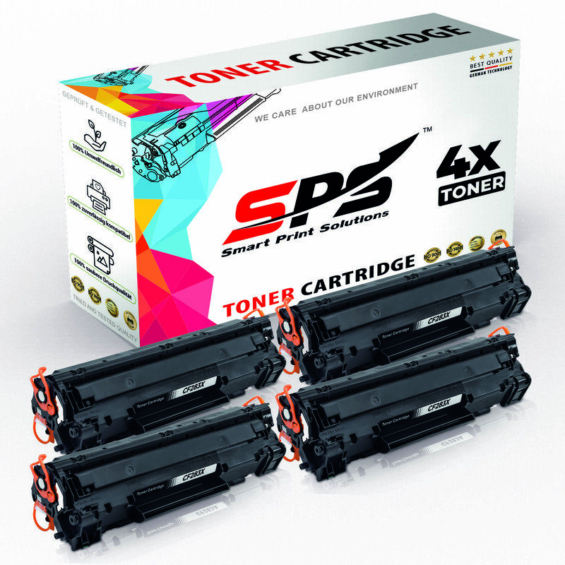

SPS Compatible Toner Cartridges for HP - CF283X 83X - 4x Black - 2,200 Pages