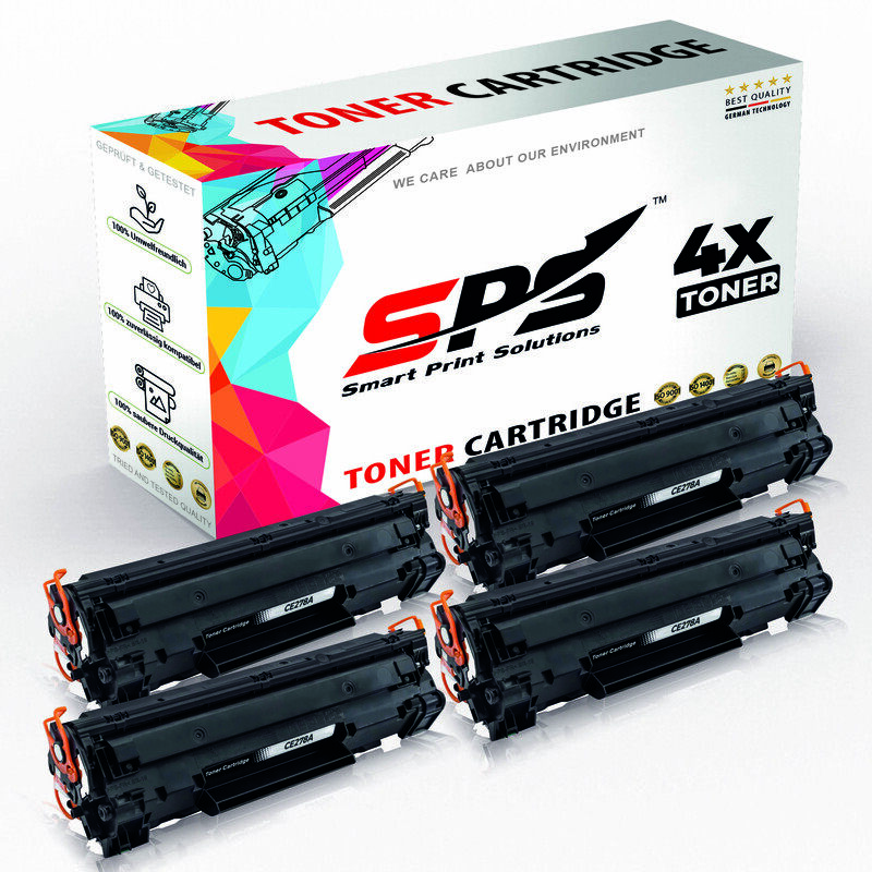 

SPS Compatible Toner Cartridges for HP - CE278A 78A - 4x Black - 2,100 Pages