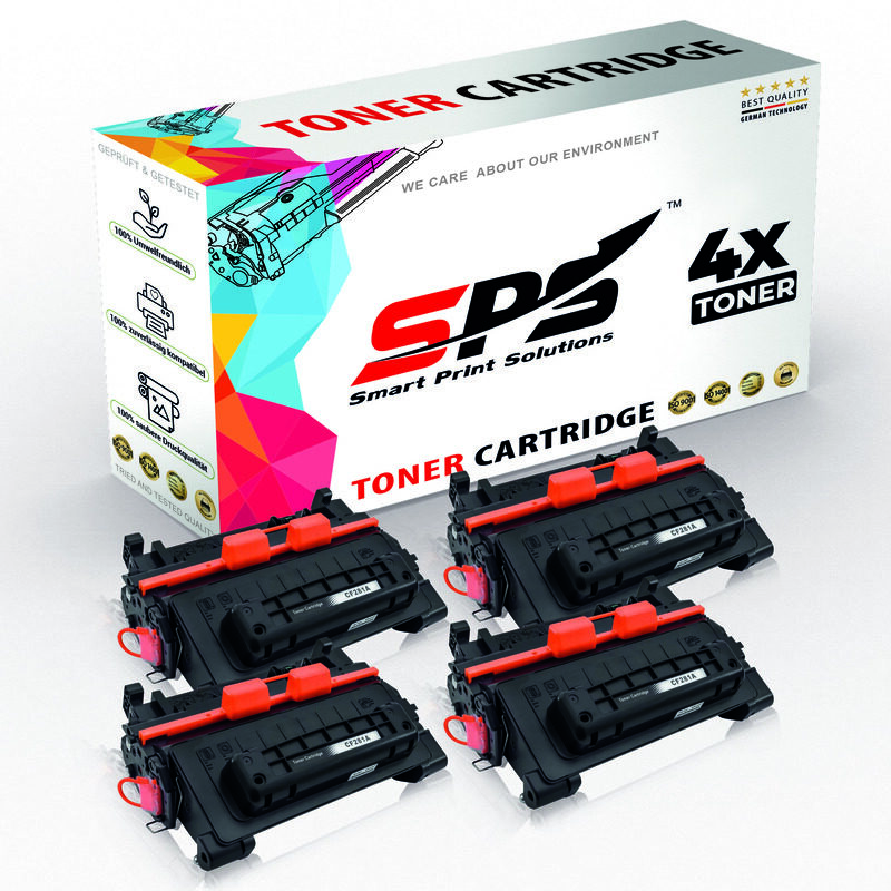 

SPS Compatible Toner Cartridges for HP - CF281A 81A - 4x Black - 10,500 Pages