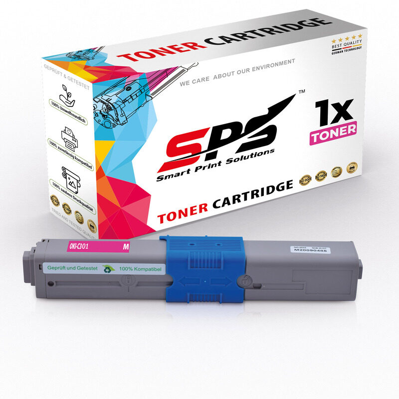 

SPS Compatible Toner Cartridges for OKI - C301M - 1x Magenta - Yield upto 1,500 Pages
