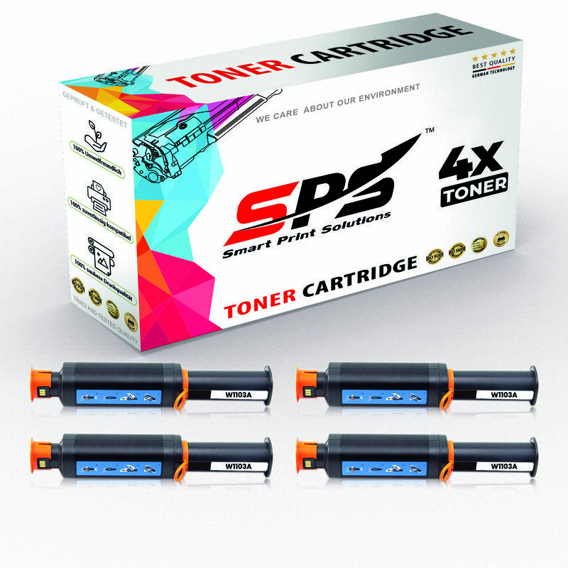 

SPS Compatible Toner Cartridges for HP - W1103A 103A - 4x Black - 2,500 Pages