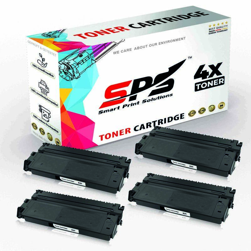

SPS Compatible Toner Cartridges for Canon - E31 - 4x Black - 4,000 Pages
