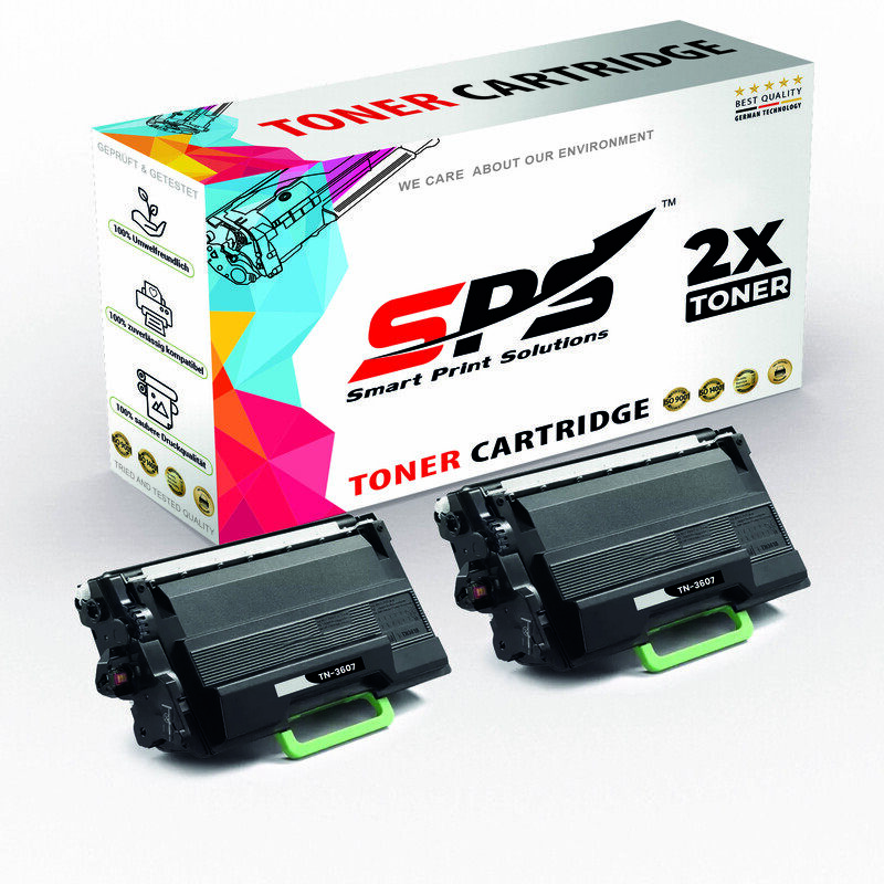 

SPS Compatible Toner Cartridges for Brother - TN-3607 - 2x Black - 3,000 Pages