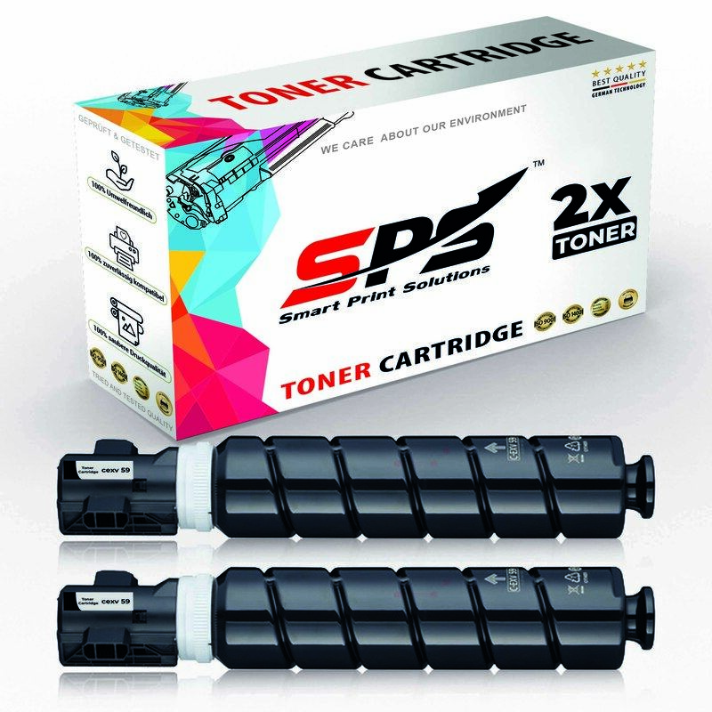 

SPS Compatible Toner Cartridges for Canon - C-EXV59 - 2x Black - 30,000 Pages