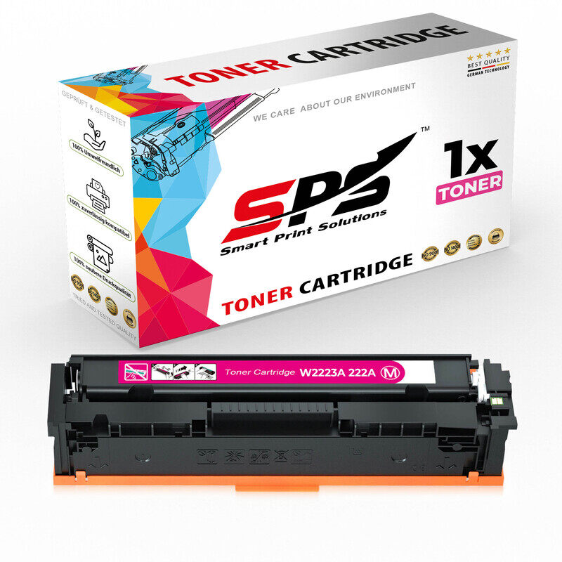 

SPS Compatible Toner Cartridges for HP - W2223A 222A - 1x Magenta - Yield upto 1,200 Pages