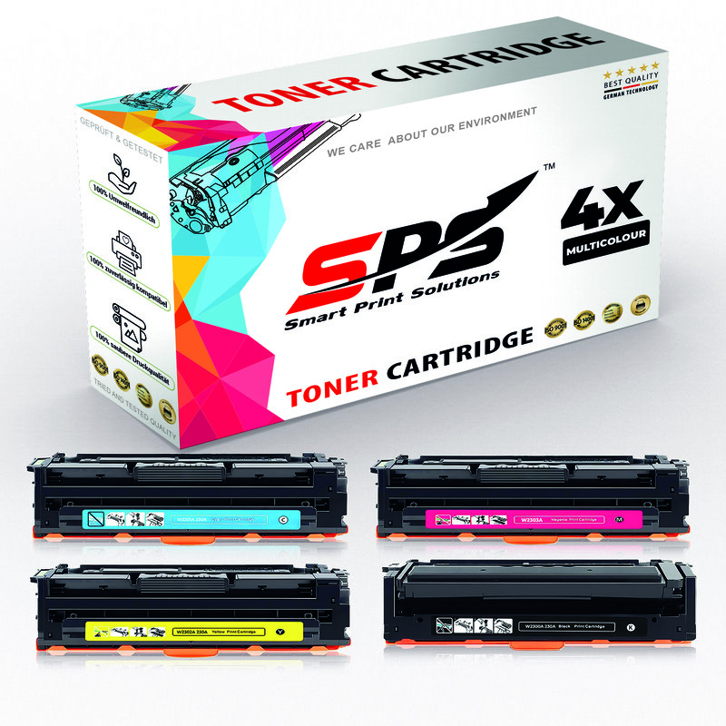 

SPS Compatible Toner Cartridges for HP - 230A - 4x Multicolor - Yield upto 2,000 Pages