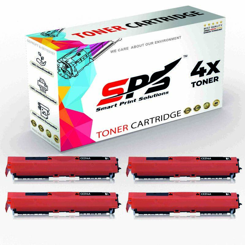 

SPS Compatible Toner Cartridges for HP - CE314A 126A - 4x Black - 12,000 Pages