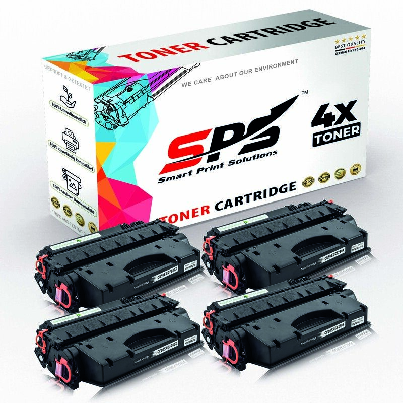 

SPS Compatible Toner Cartridges for HP - CF280X 80X - 4x Black - 6,900 Pages