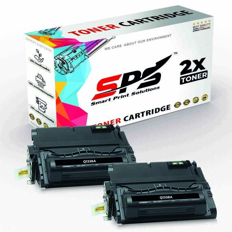 

SPS Compatible Toner Cartridges for HP - Q1338A 38A - 2x Black - 10,000 Pages