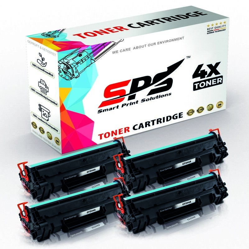 

SPS Compatible Toner Cartridges for HP - CF244A 44A - 4x Black - 1,000 Pages