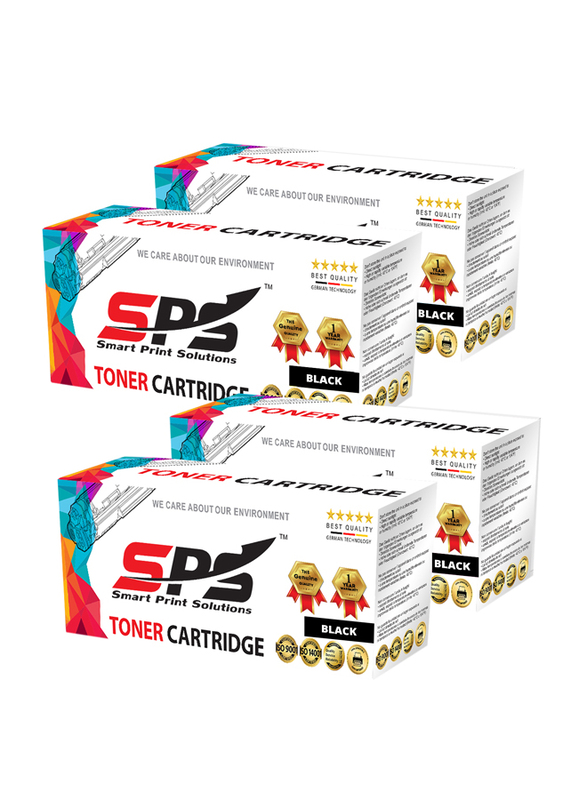 Smart Print Solutions HP & Canon Q7516A 16A Black Laser Toner Cartridge Set, 4 Pieces