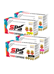 Smart Print Solutions CLP310 CLP-310 315B CLT409 Black and Tri-Color Compatible Toner Cartridge, 4-Pieces