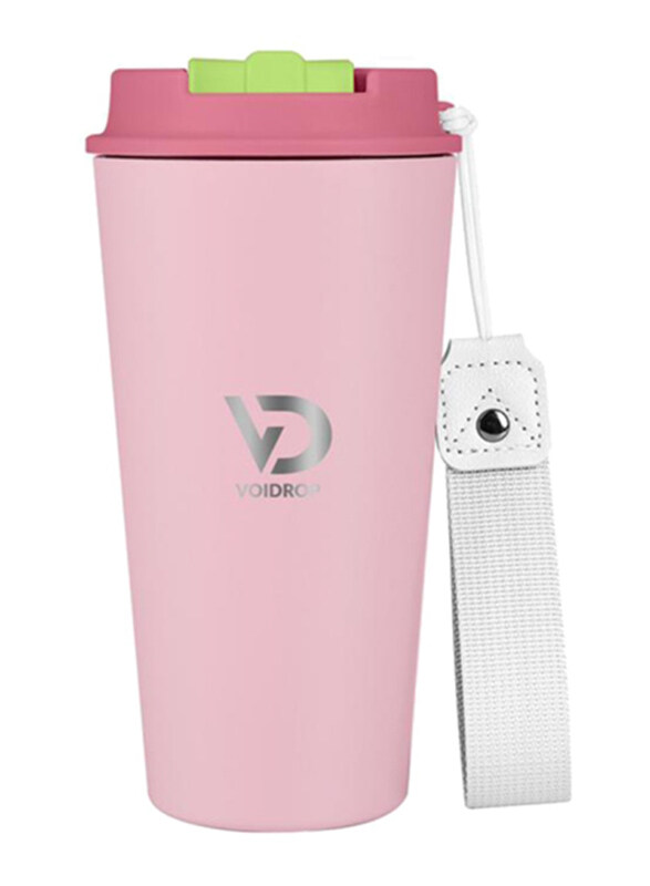 

Voidrop 450ml Stainless Steel Spill Proof Travel Tumbler, Matte Pink