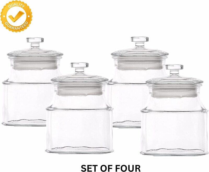 

Viodrop VOIDROP Airtight Glass jar, JAR with Mesh pattern,Jar with Glass and knob lid (43oz) 1250ML, Clear Food Jar with Lid for Noodles,Flour,Cereal,Rice Sug
