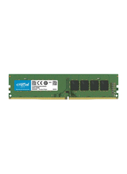 Crucial 8GB 3200MHz CL22 DDR4 3200 UDIMM Desktop RAM, CT8G4DFRA32A, Green
