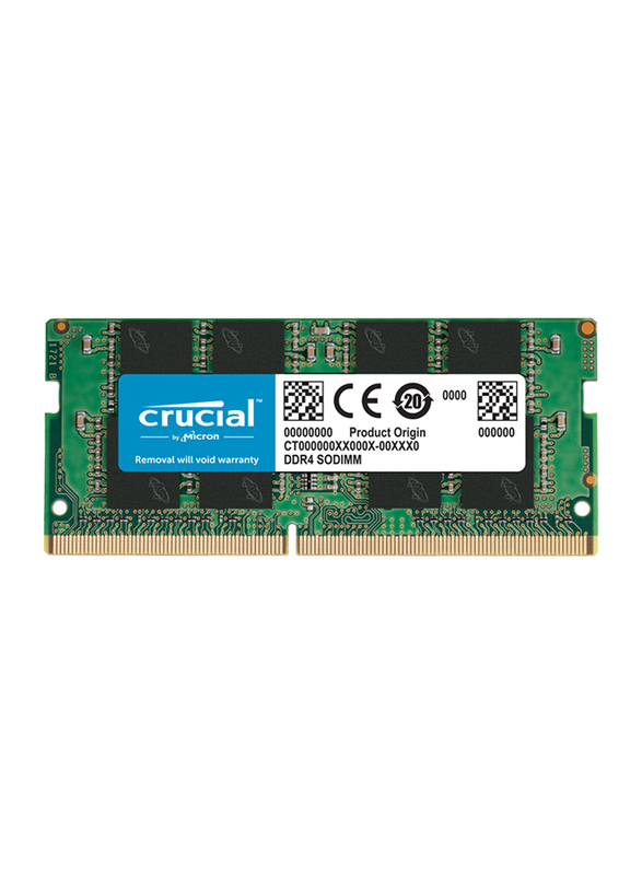 Crucial 8GB 2666MHz Basics DDR4 SODIMM Laptop RAM, CB8GS2666, Green