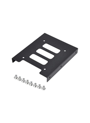 2.5 to 3.5-Inch Hard Drive Adapter Mount Bracket with Screws, Black