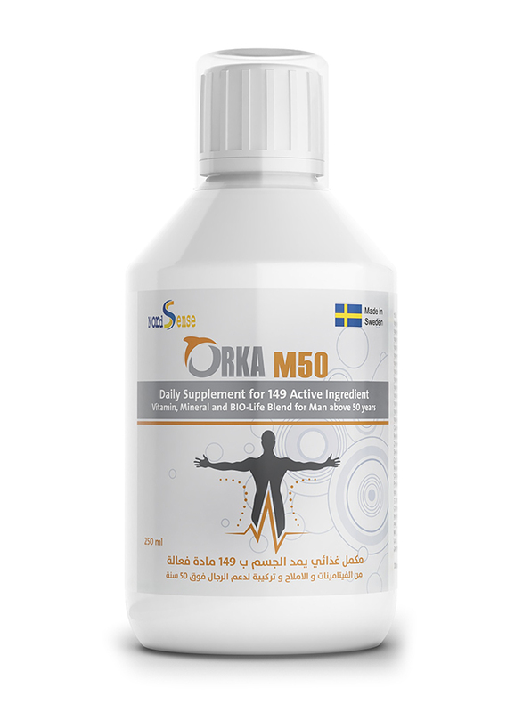 أوركا M50+ مكمل غذائي متعدد الفيتامينات يومي للرجال فوق 50 عاماً, 250 مل