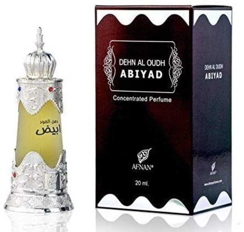 Afnan Dehn Al Oud Abiyadh 20ml Perfume Oil Unisex