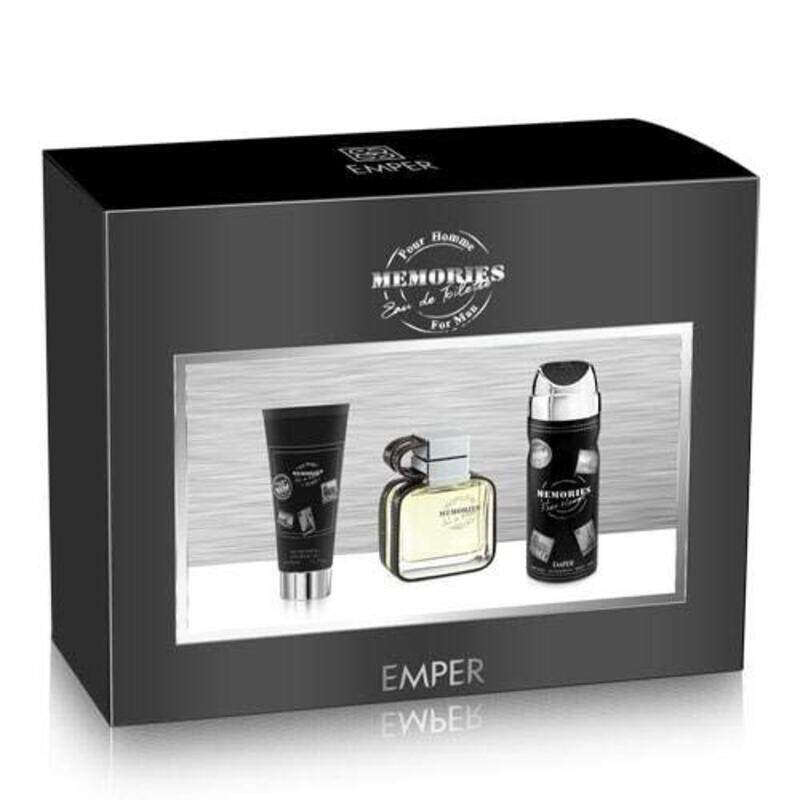 

Emper Memories 100ml+100SG+200 EDP Perfume Deo Gift Set Unisex