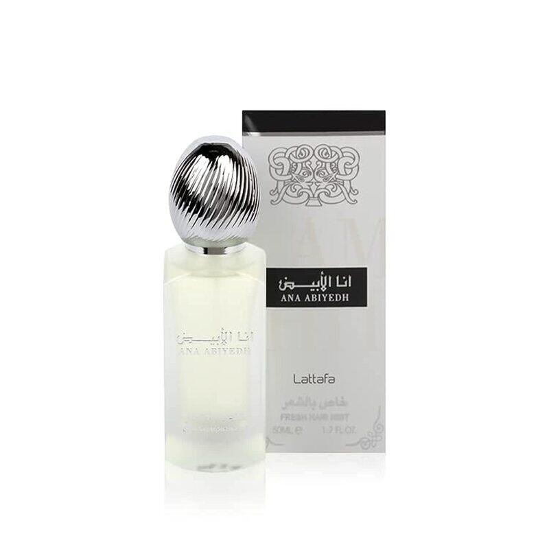 

Lattafa Ana Abiyedh Fresh Hair Perfume for All Hair Types, 50 ml