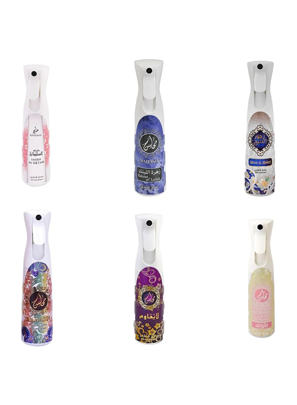 Khadlaj Air Freshener Set, 6 x 320ml