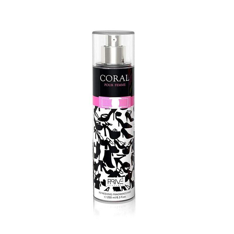 

Prive Coral Refreshing Fragrance 250ml Body Mist For Women