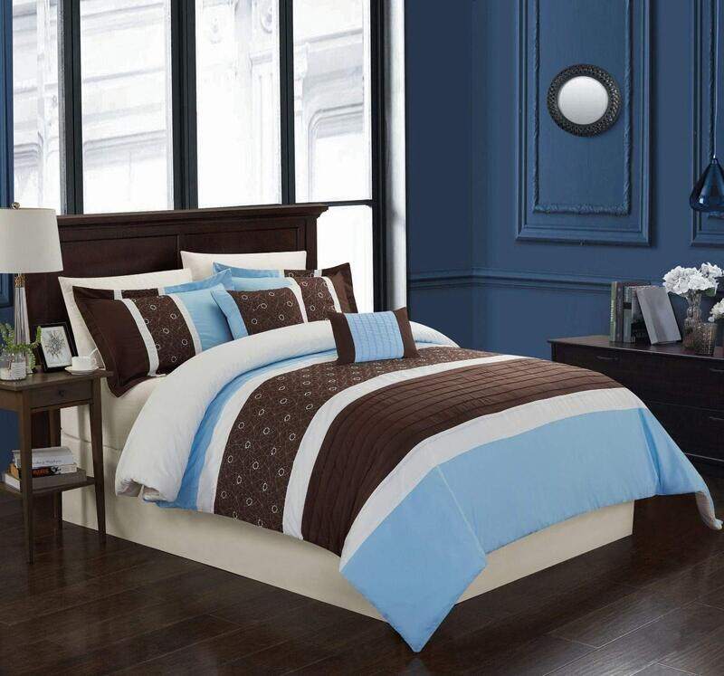 

Carolin 8-Piece Home linen Comforter Set, King, Multicolour