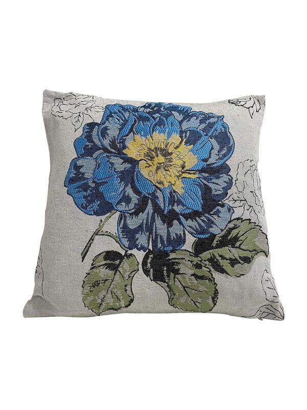 

Md Blue Small Flower Printed Cushion Cover with Concealed Zip Fastening, Multicolour