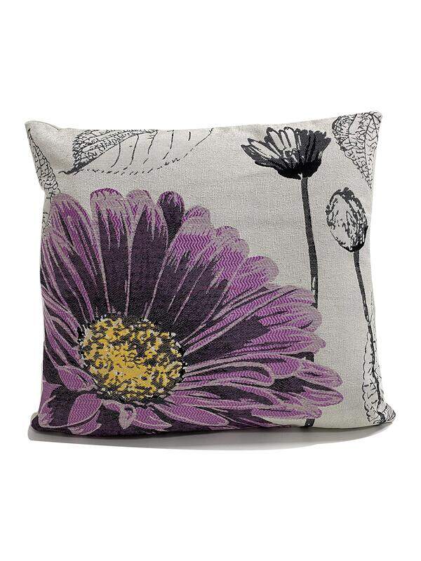 

Md Flower Design Decorative Cushion Cover, Multicolour