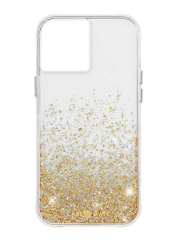 Case-Mate Apple iPhone 12 Mini Twinkle Ombre Reflective Foil Design 10-Feet Drop Protection PC Construction Mobile Phone Case Cover, Gold