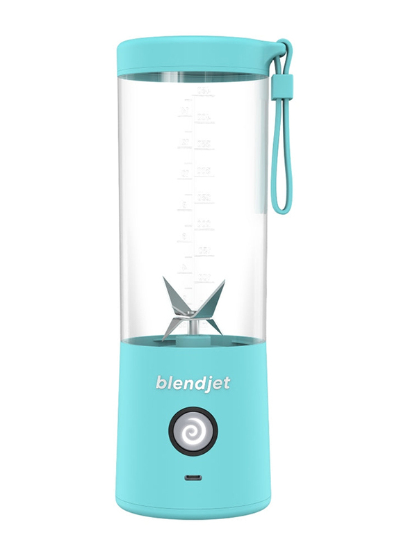 Blendjet 16Oz V2 Portable Blender with 6 Stainless Steel Blades, Sky Blue