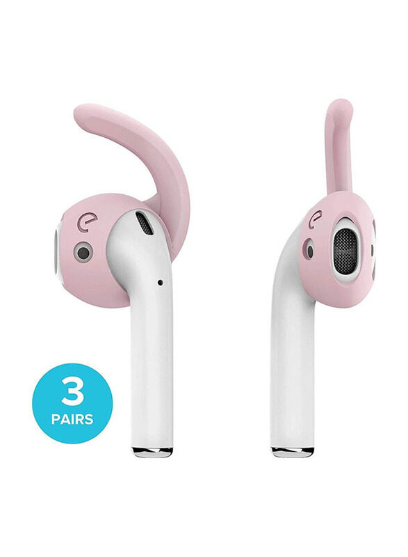

KeyBudz Earbudz Ear Hooks & Covers 2.0 Set for Apple AirPods, 3 Pairs, Pink