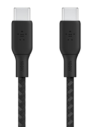 Belkin 3-Meter BoostCharge USB-C to USB-C Braided Cable, Black