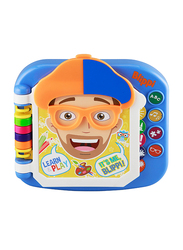 KIDdesigns Blippi Learn & Play Word Book with Speech & Sound Effects, Volume Control, 3+ Years, Orange/Blue